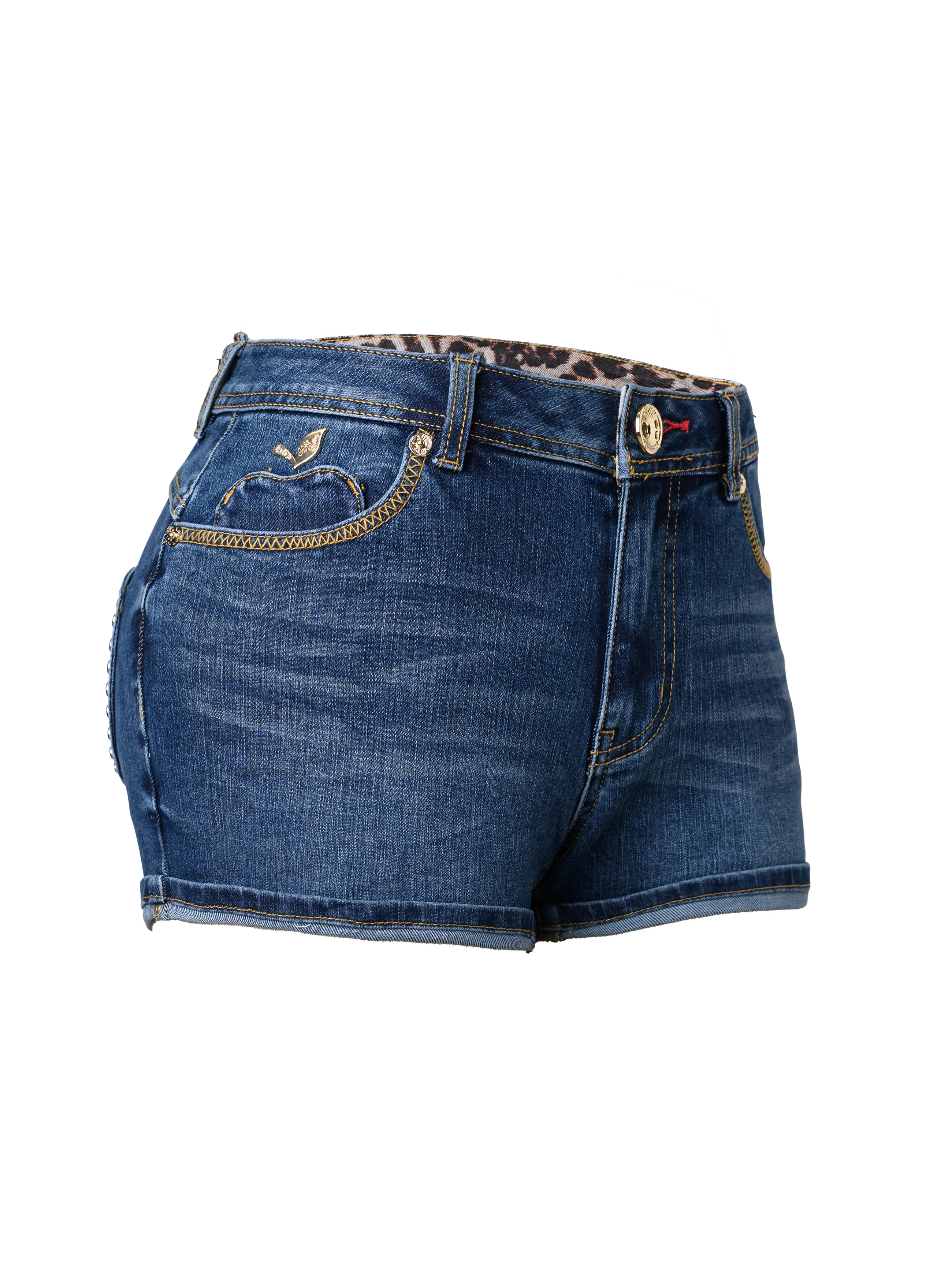 Apple Pocket Short with Studs - Image 5