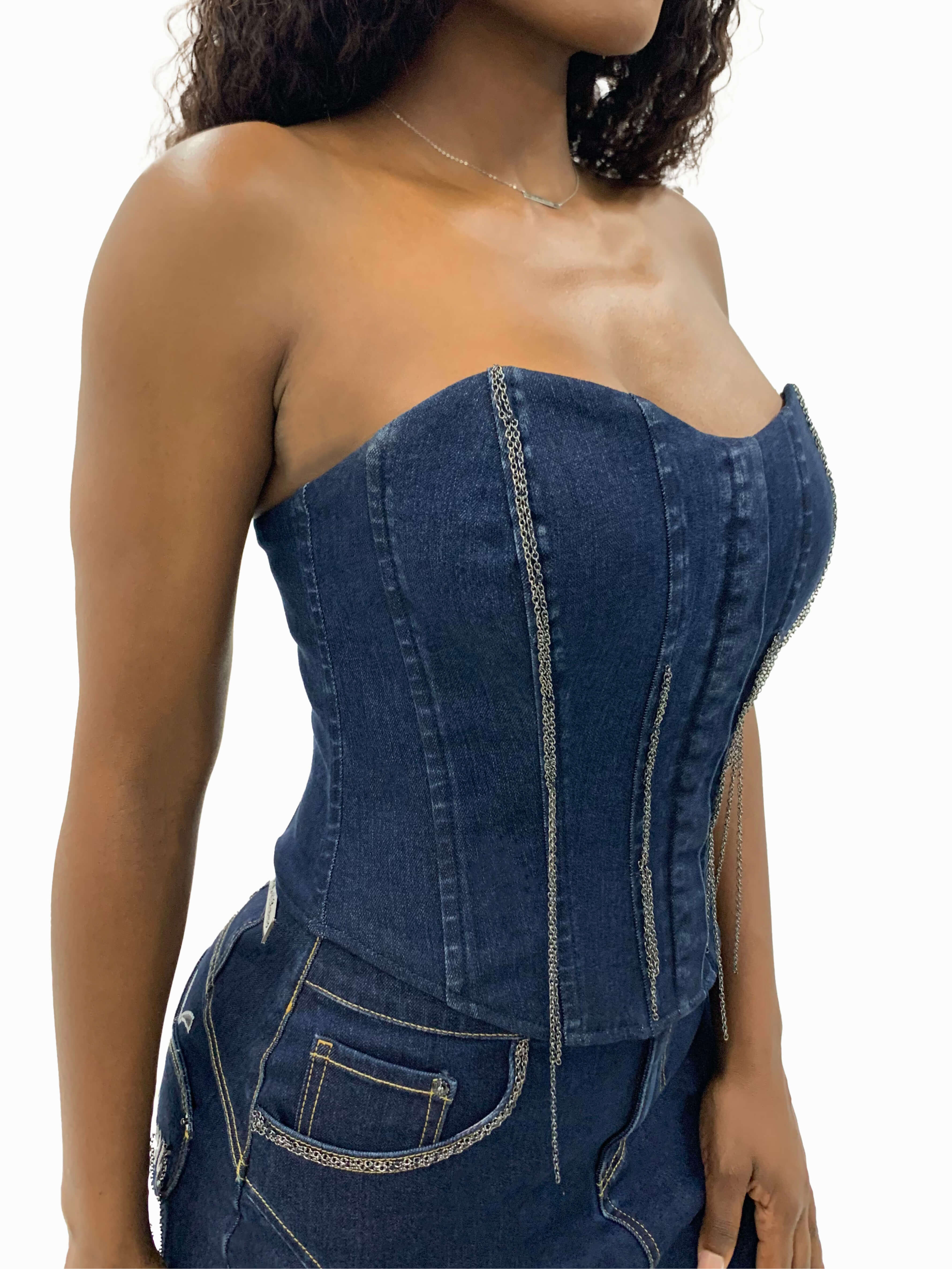 Chain Link Bustier - Image 3