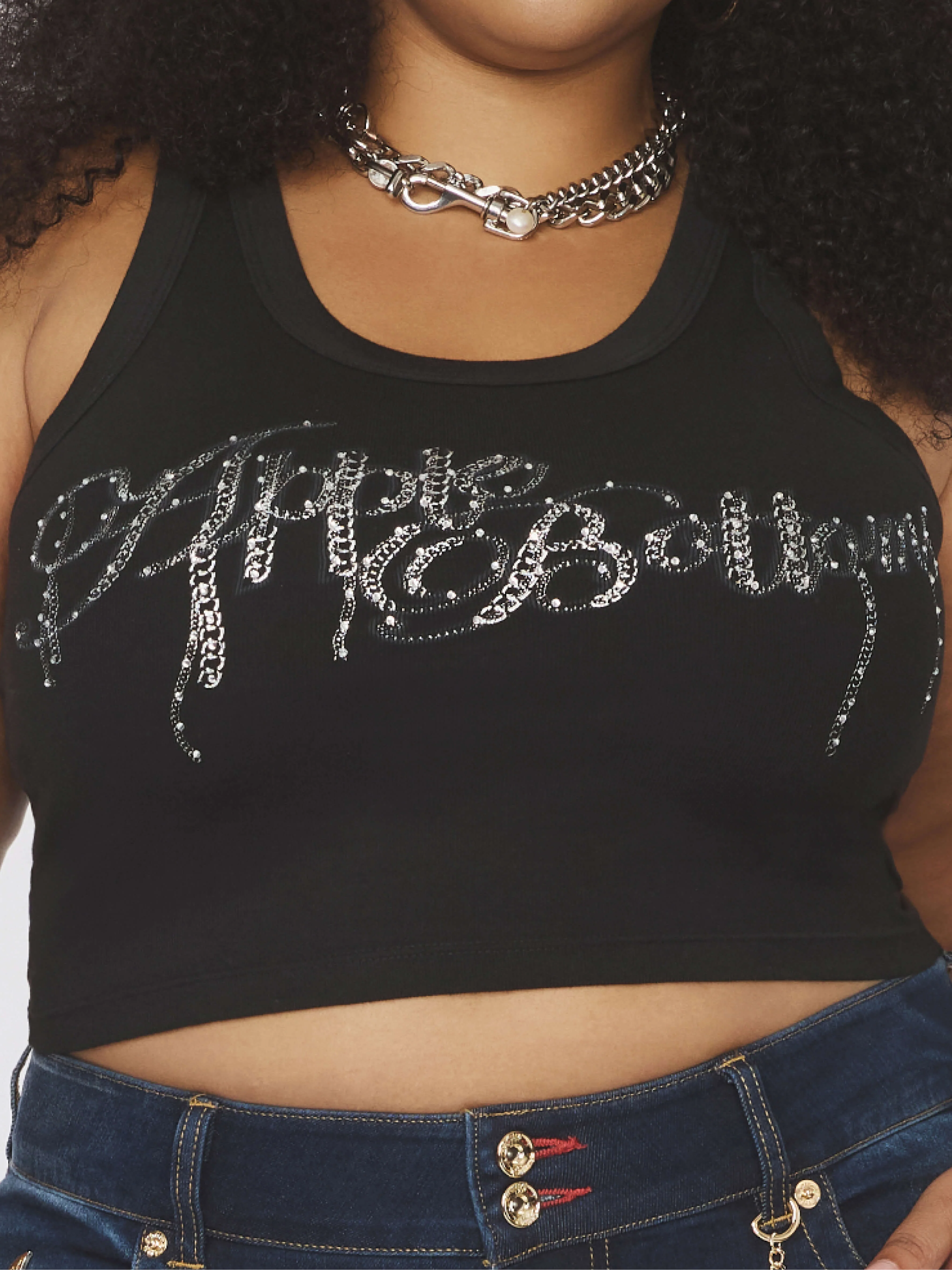 Chain Reaction Logo Tank - Black - Image 3