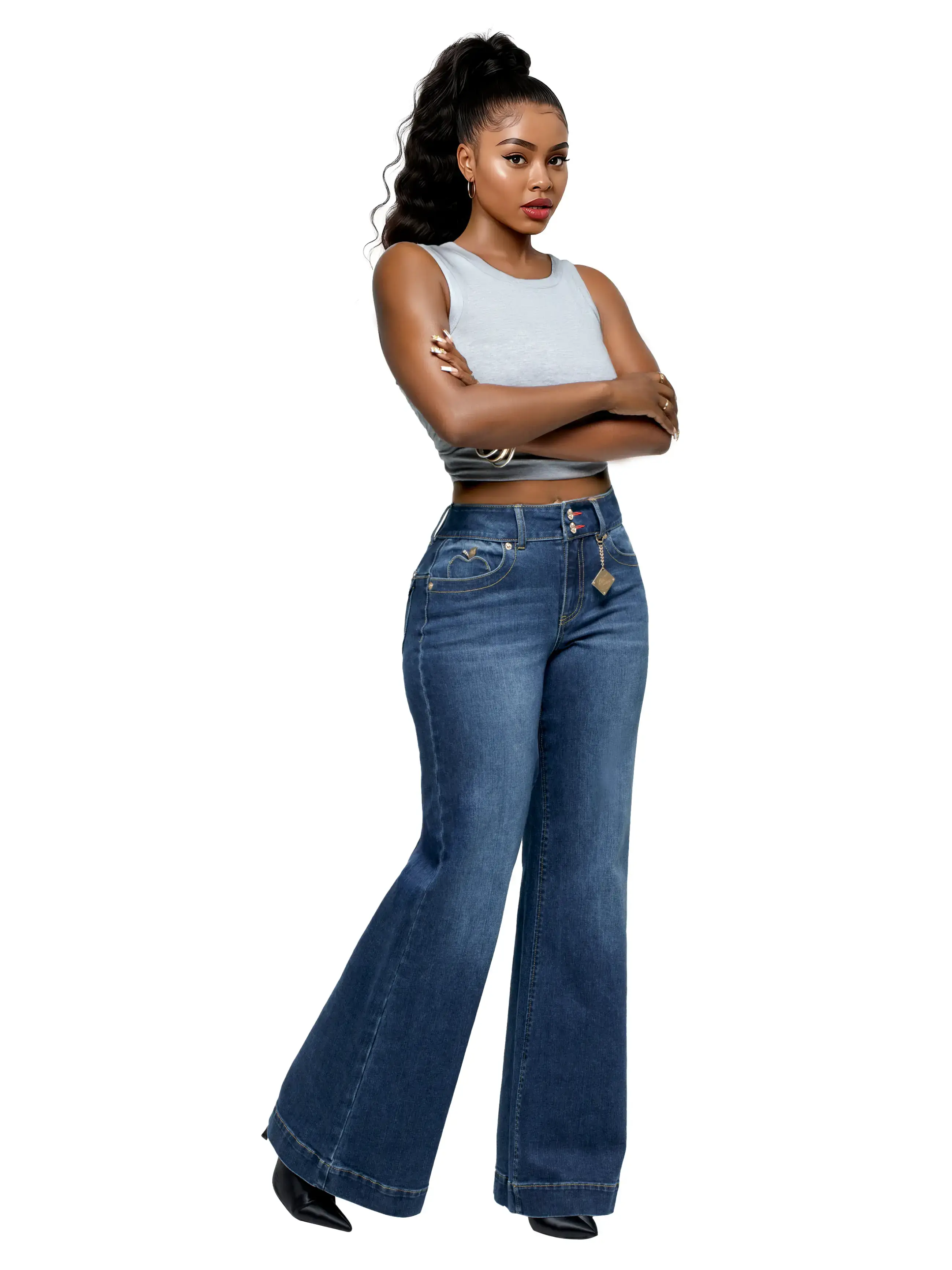 Forbidden Fit Wide Leg Jean - Savage Wash - Image 8