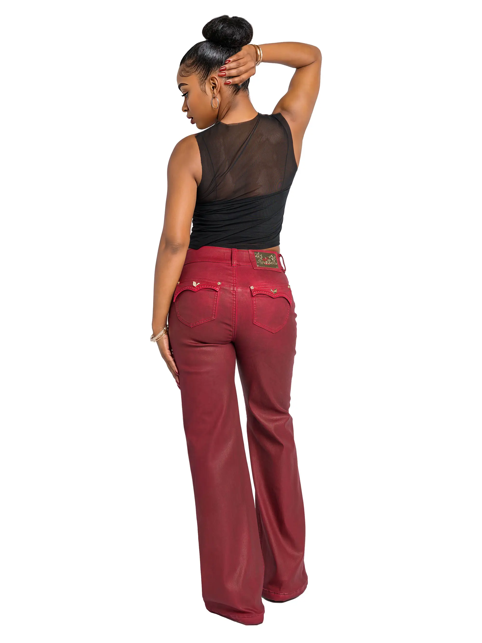 Low-Rise Wide-Leg Jean - Red Delicious - Image 5