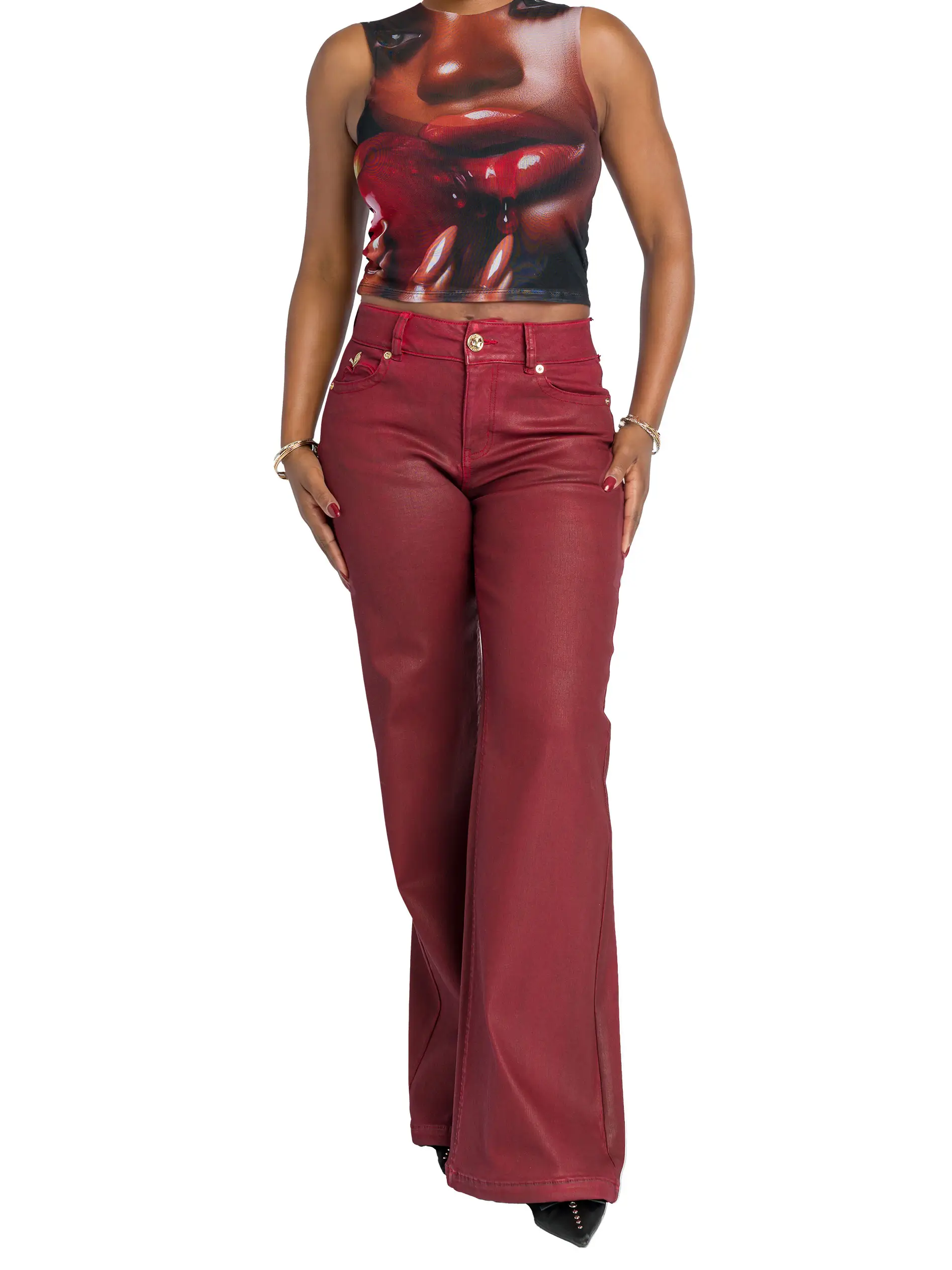 Low-Rise Wide-Leg Jean - Red Delicious - Image 7