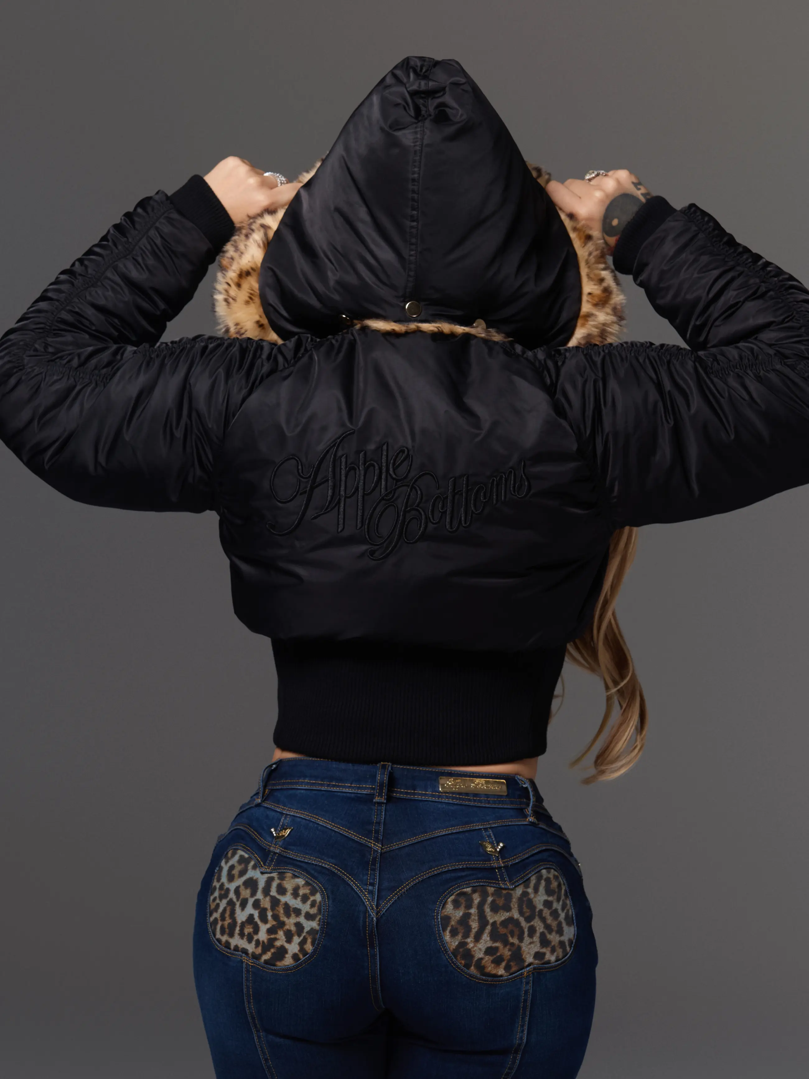 Reversible Fur/Nylon Puffer - Image 4
