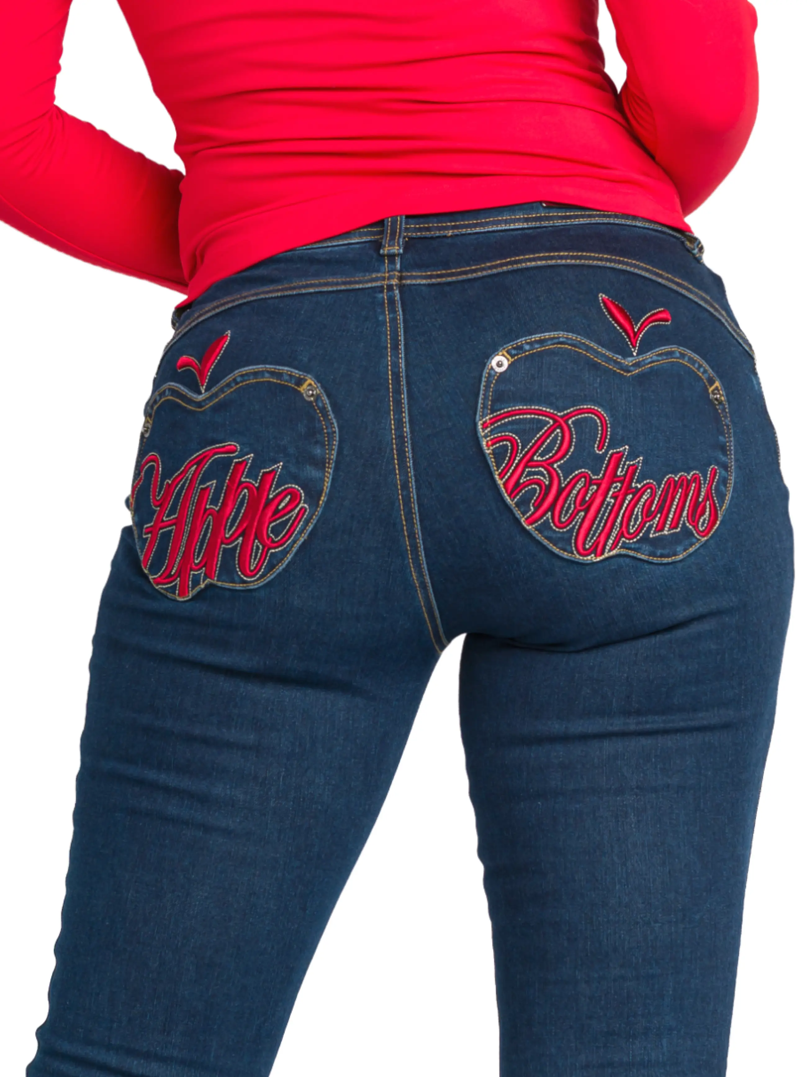Signature Apple Pocket Straight Leg Jeans - Dark Wash - Image 5