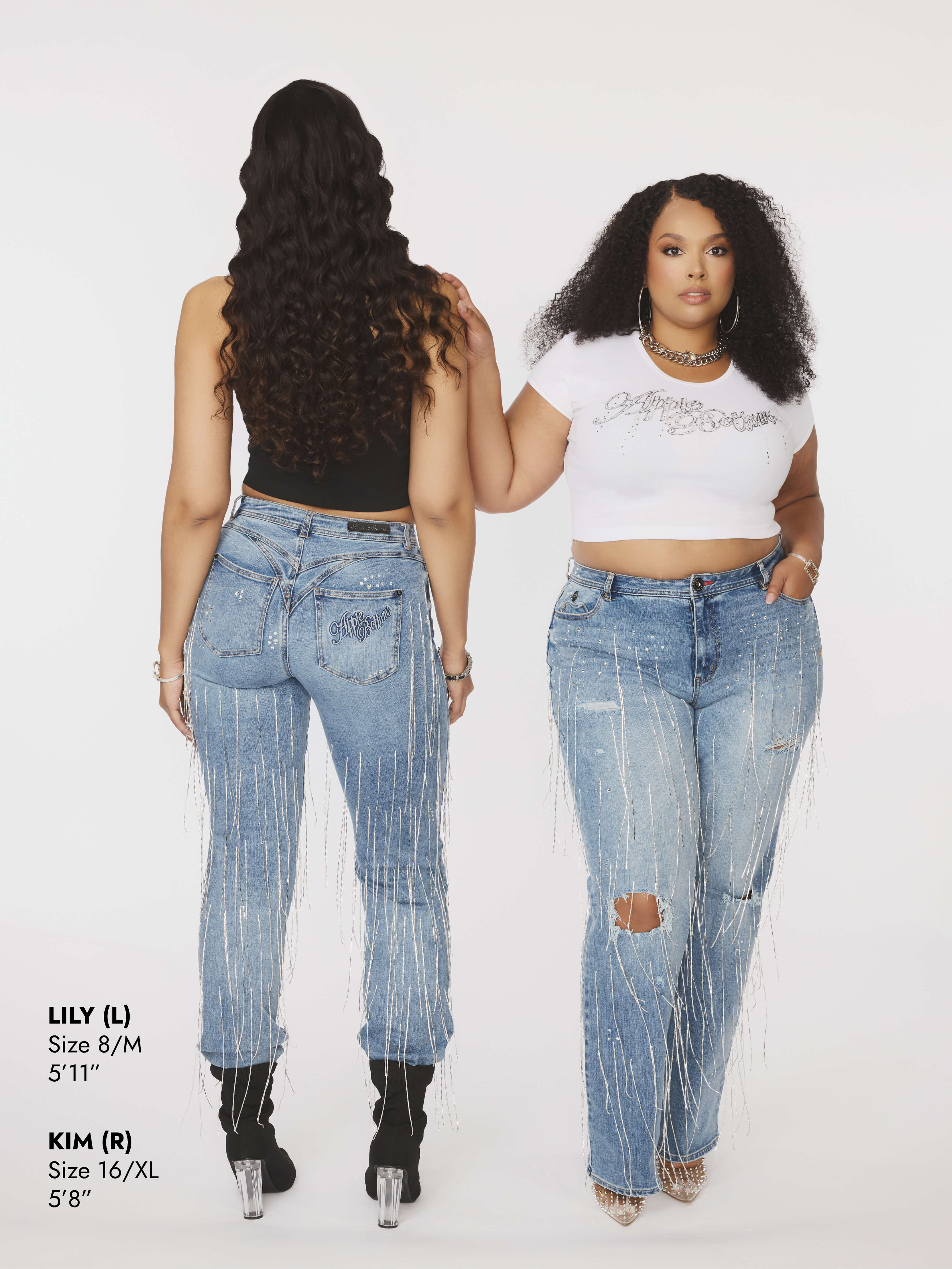 Star Struck Destructed Jean - Medium Wash - Image 5