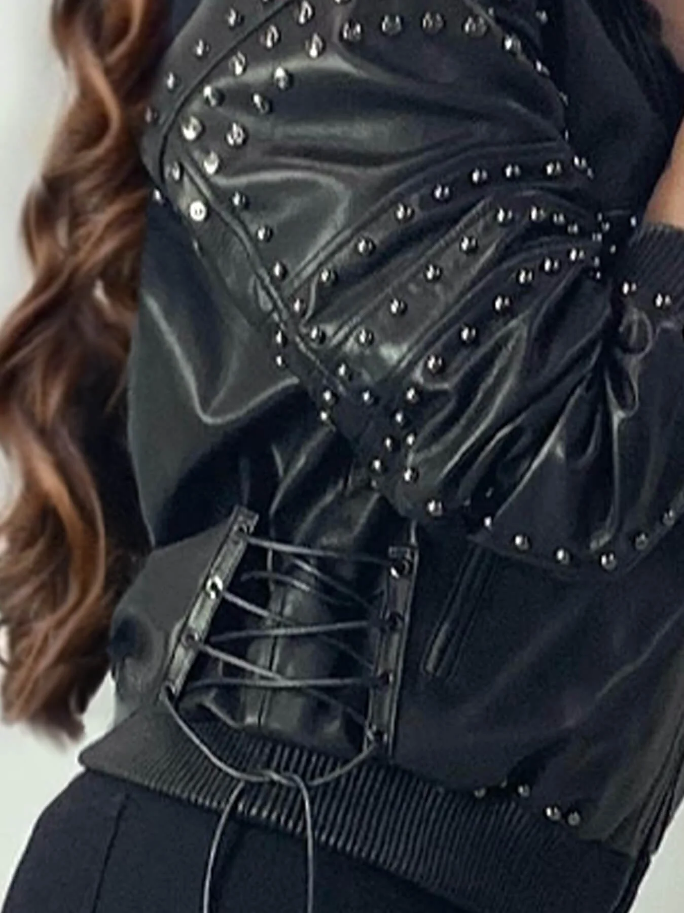 Leather Bomber Jacket - Image 4