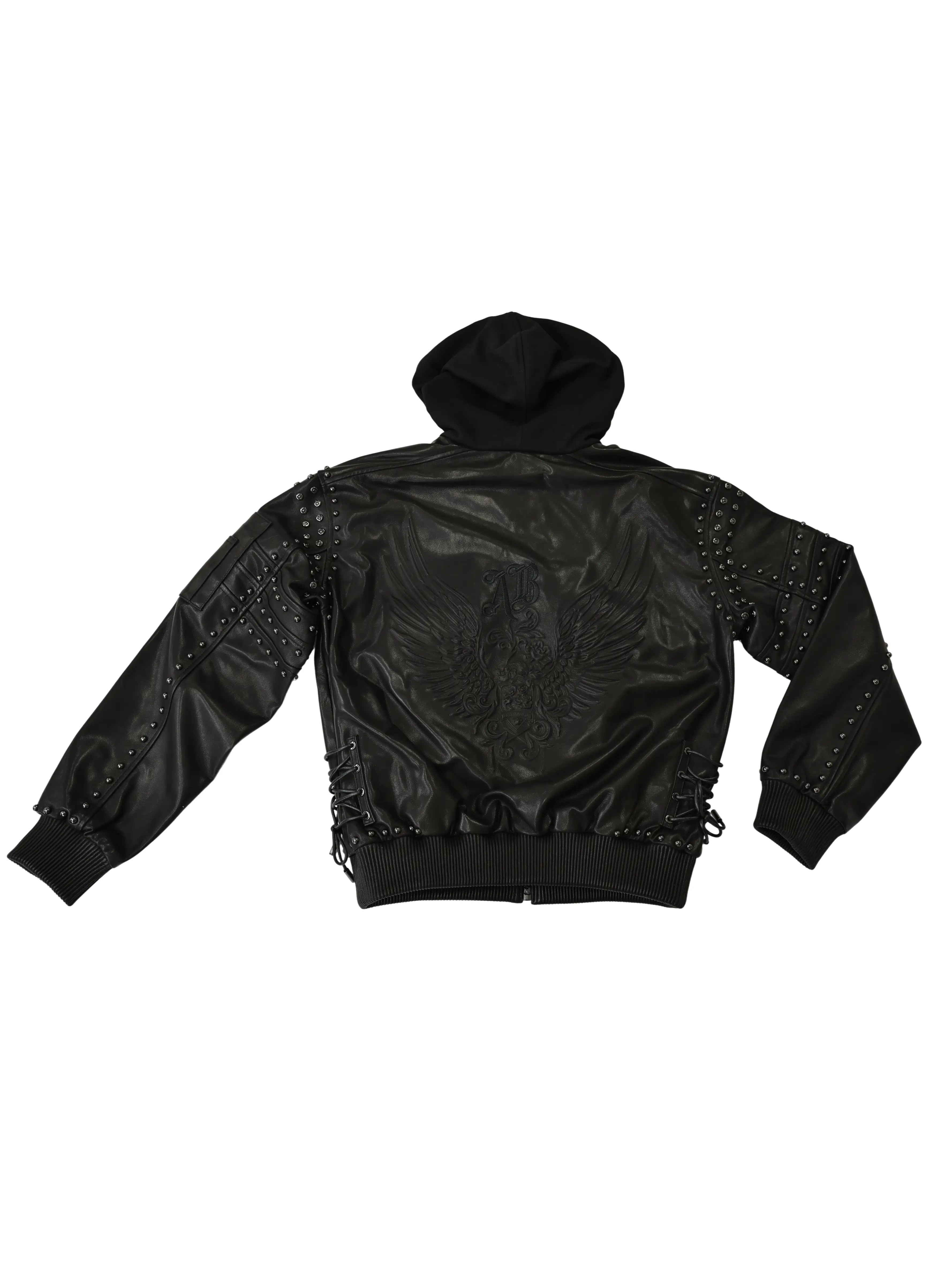 Leather Bomber Jacket - Image 6