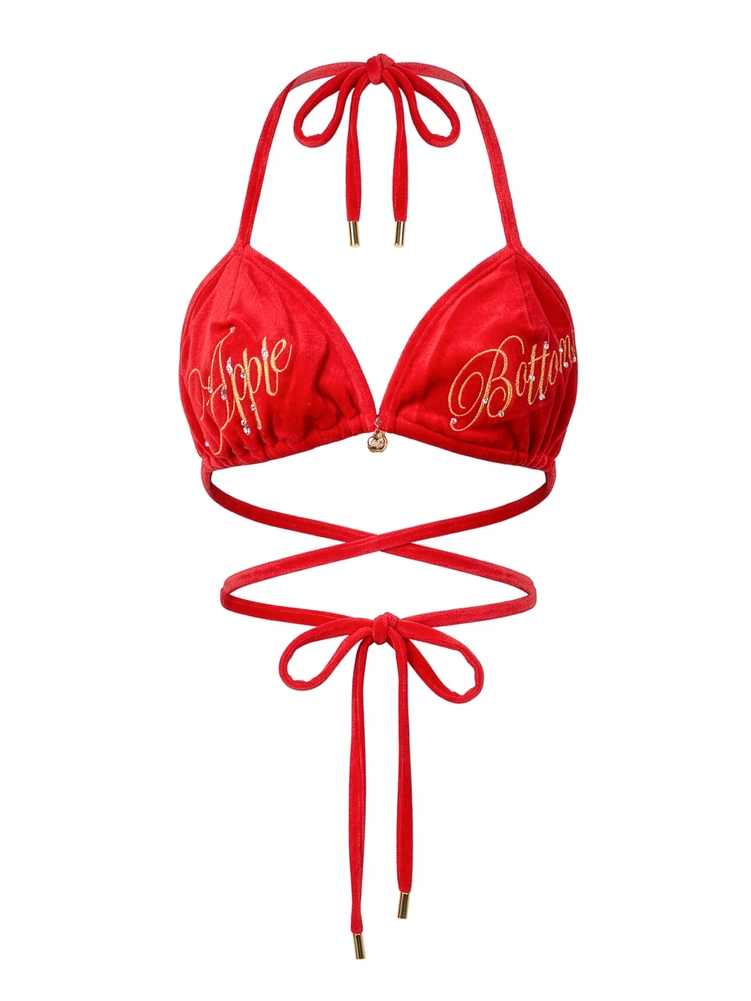 Candy Apple Red Terry Bikini Set - Image 7