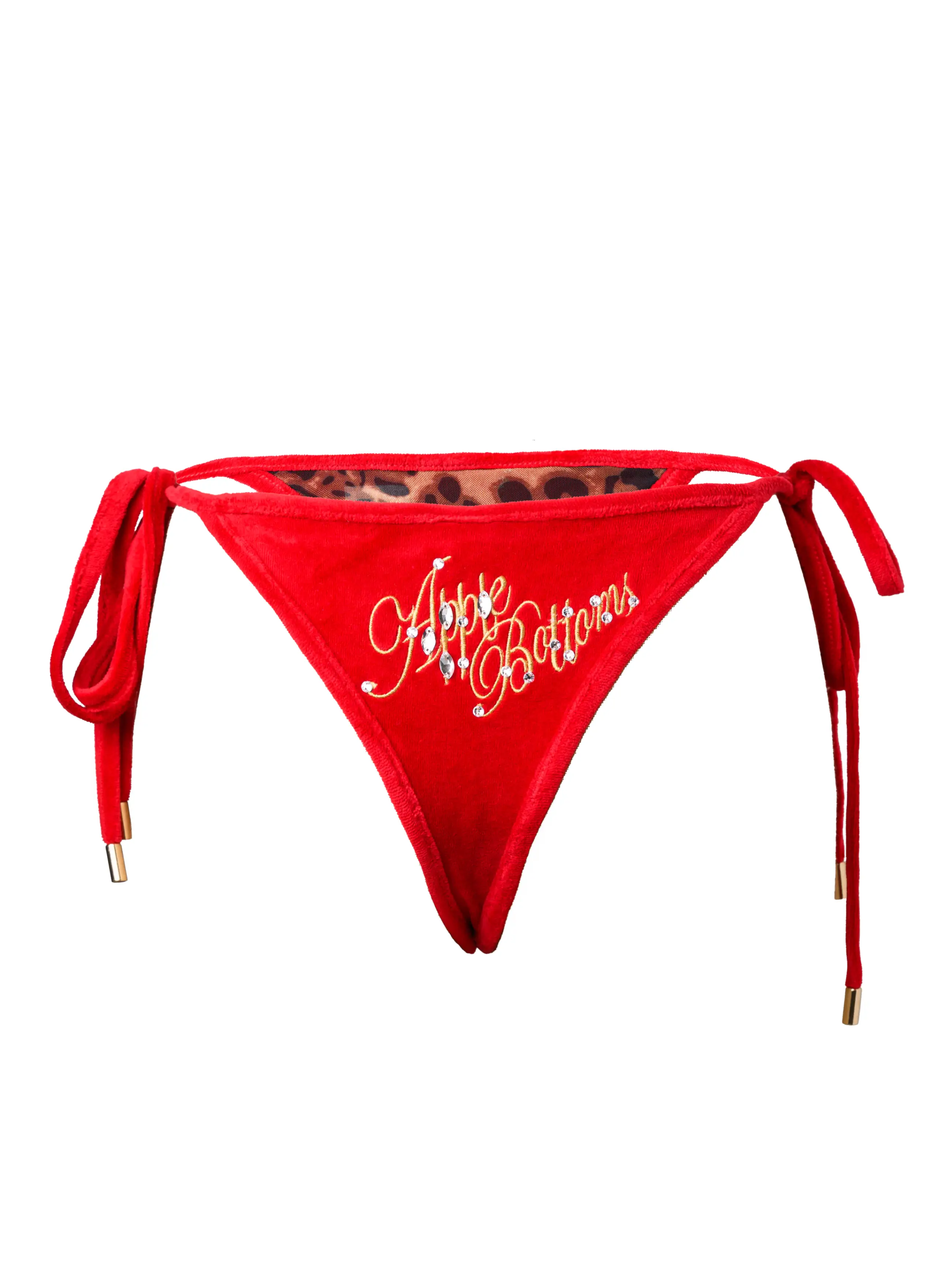 Candy Apple Red Terry Bikini Set - Image 9